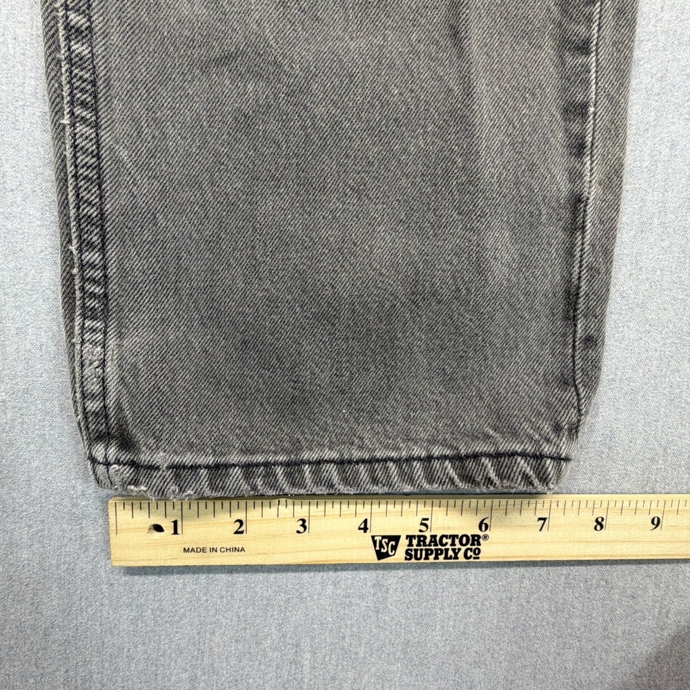 Vintage Levi's Black 501 Jeans Men's 35x34 (Fits 33x33) Made In USA Distressed - Picture 13 of 16